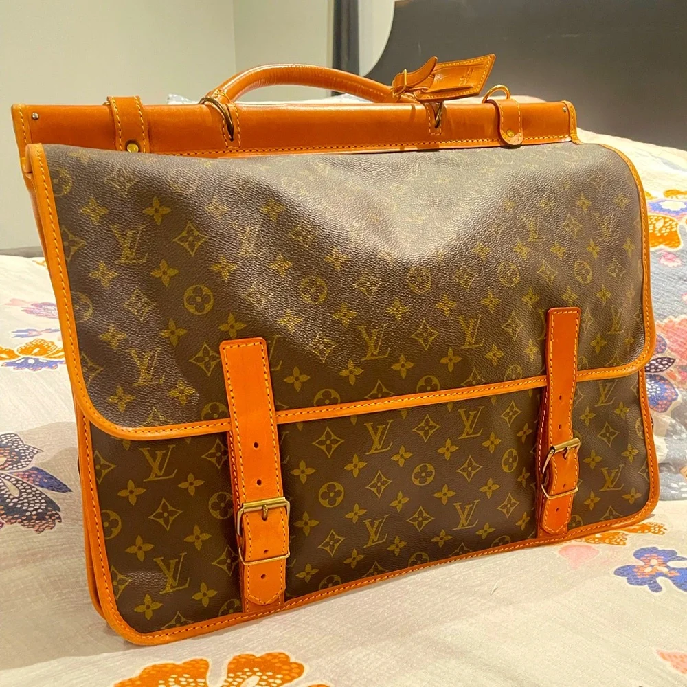 LOUIS VUITTON 1988 VINTAGE Sac Kleber Travel bag Monogram - Picture 1 of 17